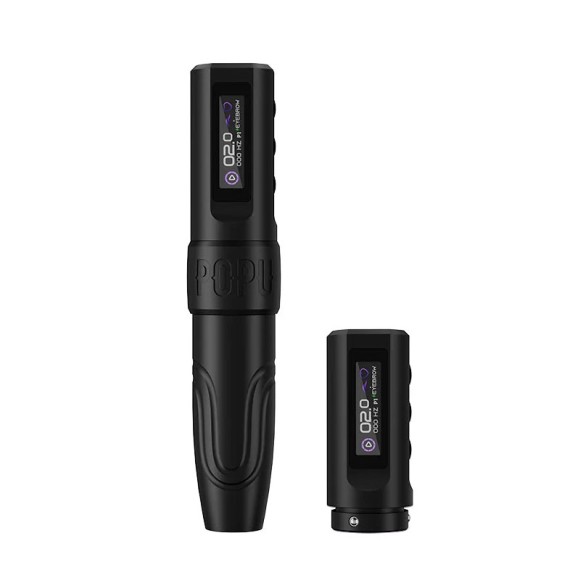 Popu Mini Diva V2 Nero - Corsa 3.0 mm - Dermografo Wireless PMU Pen