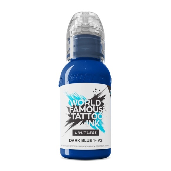 DARK BLUE 1 V2 - World Famous Limitless - 30ml - Colore Tattoo REACH
