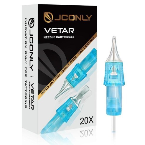 01 RL (Round Liner) - Cartucce Aghi Tattoo JCONLY VETAR - 20 pz