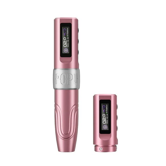 Popu Mini Diva V2 Rosa - Corsa 3.0 mm - Dermografo Wireless PMU Pen
