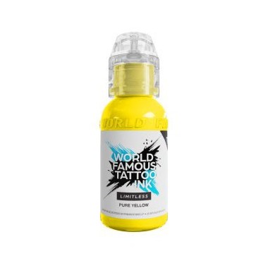 PURE YELLOW - World Famous Limitless - 30ml - Colore Tattoo REACH
