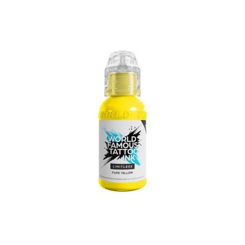 PURE YELLOW - World Famous Limitless - 30ml - Colore Tattoo REACH