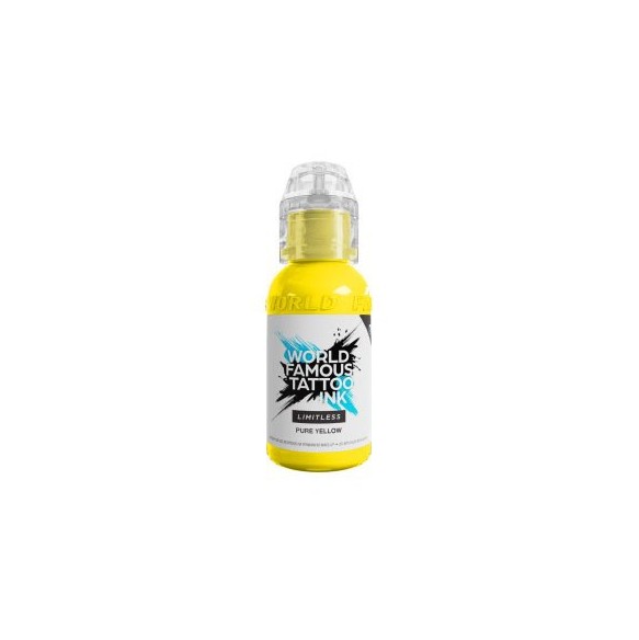 PURE YELLOW - World Famous Limitless - 30ml - Colore Tattoo REACH