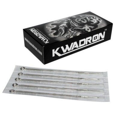 01 RL (Round Liner) 0,35 mm Long Taper - Aghi Tradizionali Tattoo Kwadron - 50 pz