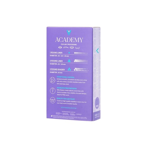 03 RL (Round Liner) - Long Taper - Cartucce Vertix ACADEMY - Aghi PMU - 20pz.