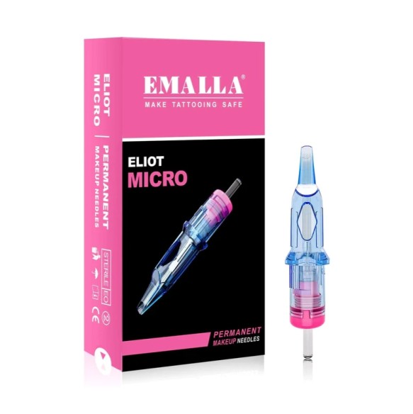 05 FL (Flat) 0,30mm - Medium Taper - Cartucce Emalla ELIOT MICRO - Aghi PMU - 20pz