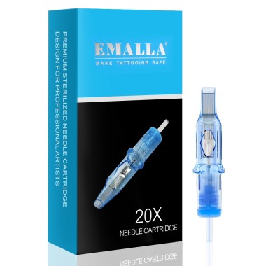 07 MG (Magnum) Long Taper - Cartucce Aghi Tattoo Emalla Eliot - 20 pz