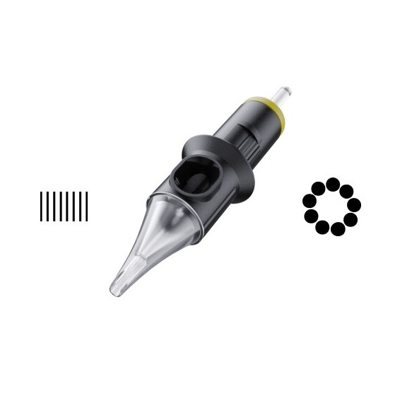 09 Shader 0,30 mm - Cartucce Aghi Tattoo Cheyenne Safety - 20 pz