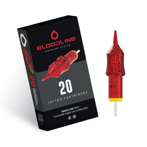 11 RS (Round Shader) Long Taper - Cartucce Aghi Tattoo BodySupply Bloodline - 20 pz