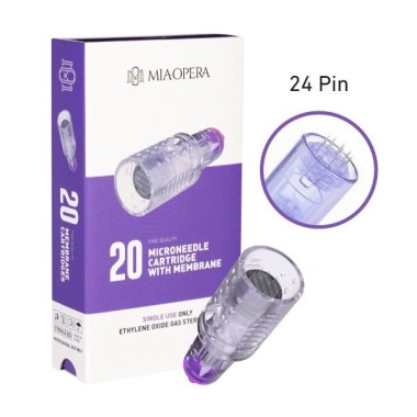 24 Punte - Cartucce MIAOPERA Needling - Ø 0,25mm - L 2,5mm - 20pz.