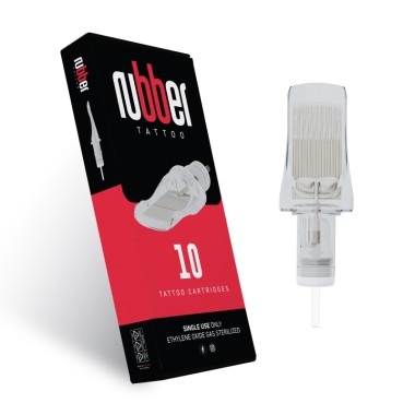 39 MG (Magnum) Long Taper - Cartucce Aghi Tattoo BodySupply Rubber - 10 pz