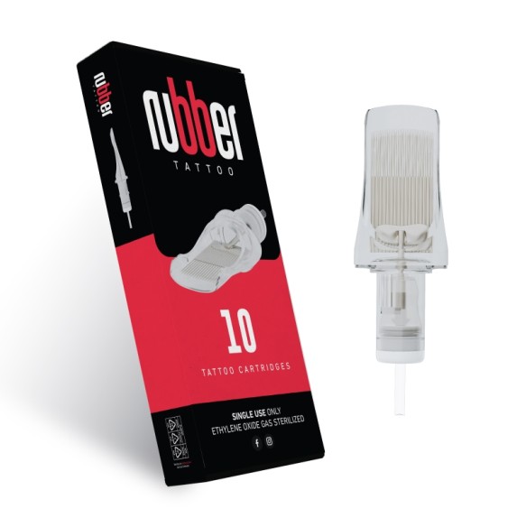 45 MG (Magnum) Long Taper - Cartucce Aghi Tattoo BodySupply Rubber - 10 pz