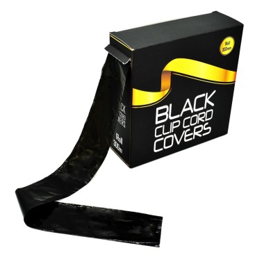 Black Clip Cord Covers - ROLL - 300mt.