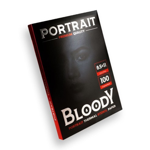 Bloody Portrait Thermal Stencil Paper - Carta Termica Premium A4 - 100 Fogli