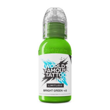 BRIGHT GREEN V2 - World Famous Limitless - 30ml - Colore Tattoo REACH
