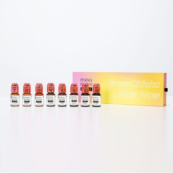 BROW-CHICKA WOW WOW Set  - Perma Blend Luxe - 8x15ml - Pigmenti PMU REACH