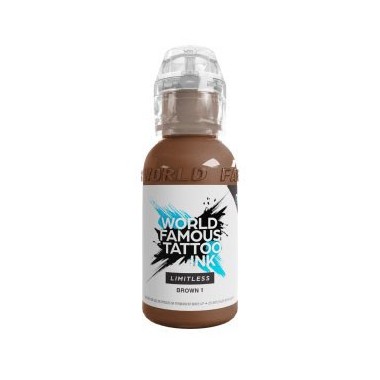 BROWN 1 - World Famous Limitless - 30ml - Colore Tattoo REACH