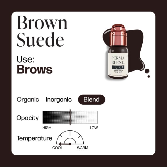 BROWN SUEDE - Perma Blend Luxe - 15ml - Pigmento PMU REACH