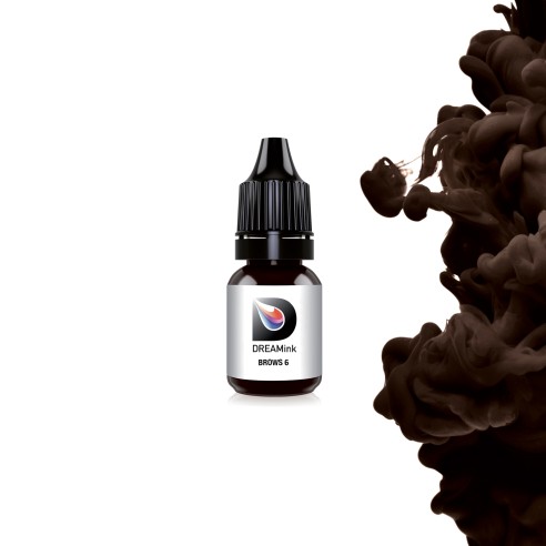 BROWS 6 Marrone Molto Scuro - Dreamink - 10ml - Pigmento PMU REACH