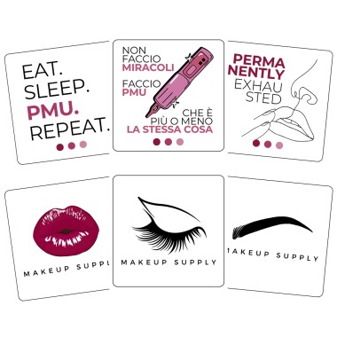 Bundle 6 Adesivi MakeUp Supply