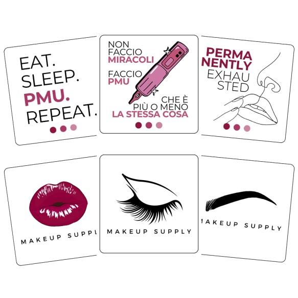 Bundle 6 Adesivi MakeUp Supply