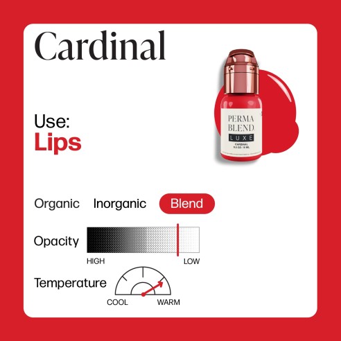 CARDINAL - Perma Blend Luxe - 15ml - Pigmento PMU REACH