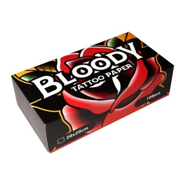 Bloody Tattoo Paper - Carta Assorbente 20 x 20 cm - 100 pz