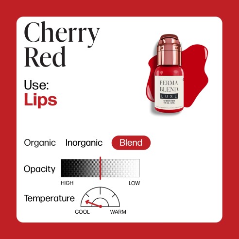 CHERRY RED - Perma Blend Luxe - 15ml - Pigmento PMU REACH