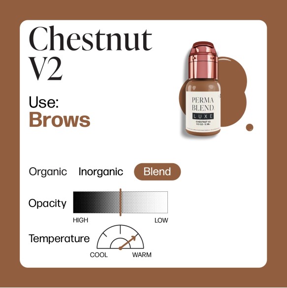 CHESTNUT V2 - Perma Blend Luxe - 15ml - Pigmento PMU REACH