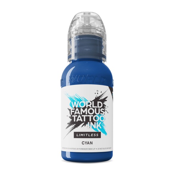 CYAN - World Famous Limitless - 30ml - Colore Tattoo REACH