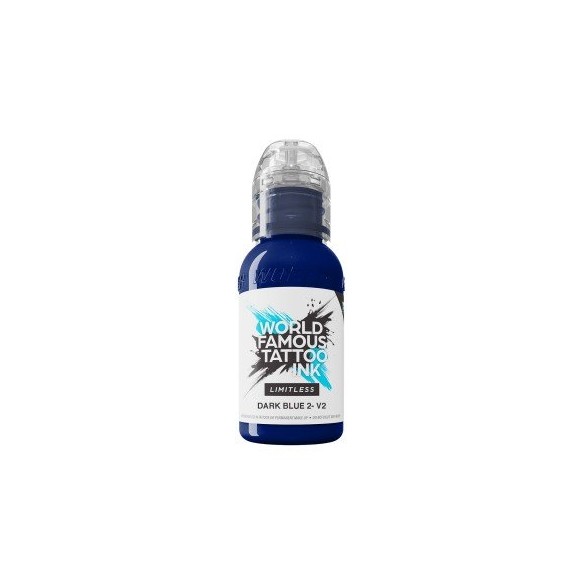 DARK BLUE 2 V2 - World Famous Limitless - 30ml - Colore Tattoo REACH