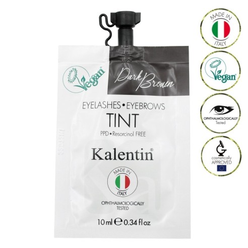 Tinta ibrida effetto henné preattivata - Castano Scuro 10 ml - KALENTIN