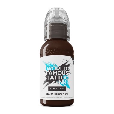 DARK BROWN 1 - World Famous Limitless - 30ml - Colore Tattoo REACH