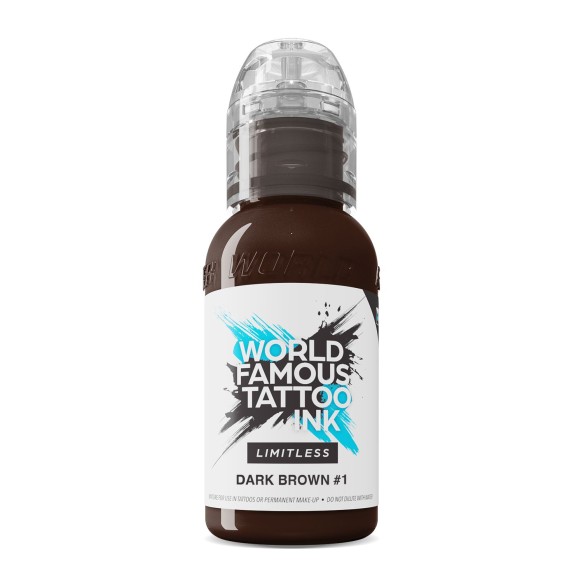 DARK BROWN 1 - World Famous Limitless - 30ml - Colore Tattoo REACH