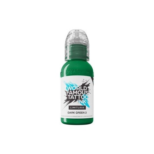 DARK GREEN 2 - World Famous Limitless - 30ml - Colore Tattoo REACH