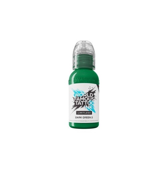 DARK GREEN 2 - World Famous Limitless - 30ml - Colore Tattoo REACH