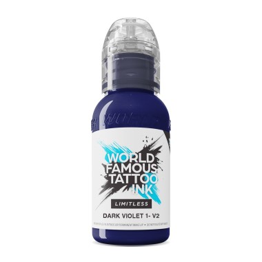DARK VIOLET 1 V2 - World Famous Limitless - 30ml - Colore Tattoo REACH