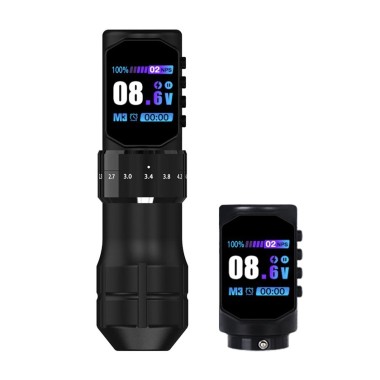 Dormouse KREA Multistroke - Corsa Regolabile 2,3–4,5 mm - Macchinetta Wireless Tattoo Pen