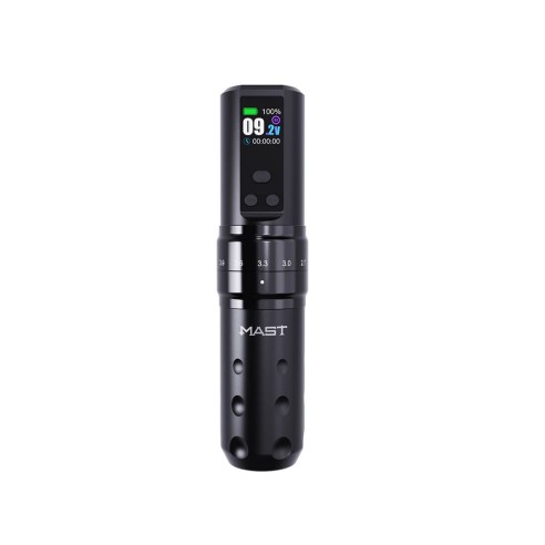 Dragonhawk Mast Fold2 Pro - 7 Corse 2,4–4,2 mm - 2 Batterie - Macchinetta Wireless Tattoo Pen