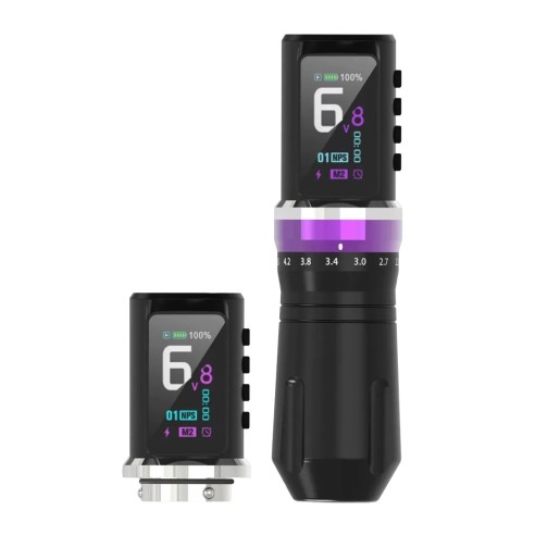 Dynamic TEZLA Multistroke - Corsa Regolabile 2,3–4,5 mm - Macchinetta Wireless Tattoo Pen