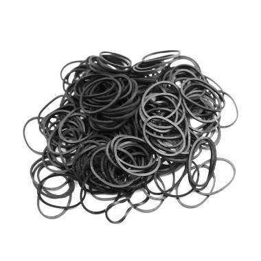 Elastici Neri per Macchine Tattoo - 200 pz