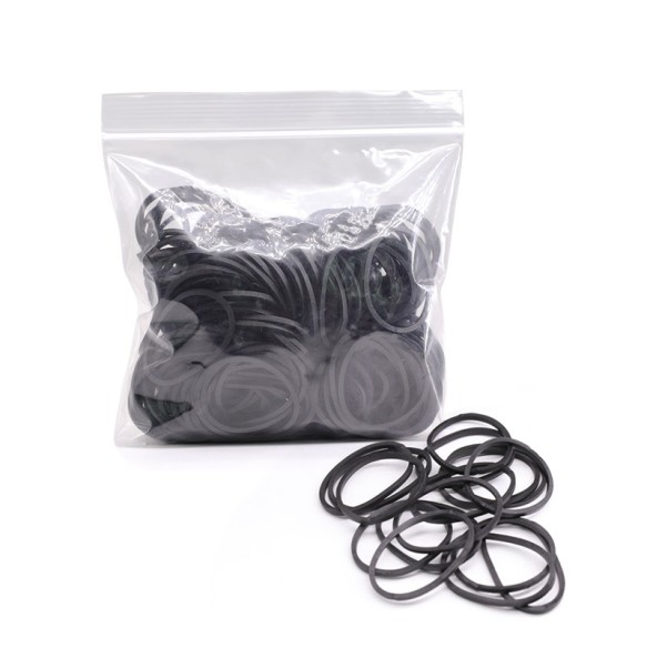 Elastici Neri per Macchine Tattoo - 200 pz