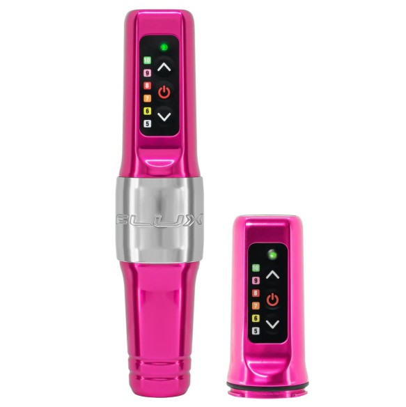 Flux Mini Wireless PMU Machine + PowerBolt Aggiuntivo - Bubblegum - Dermografo Spektra