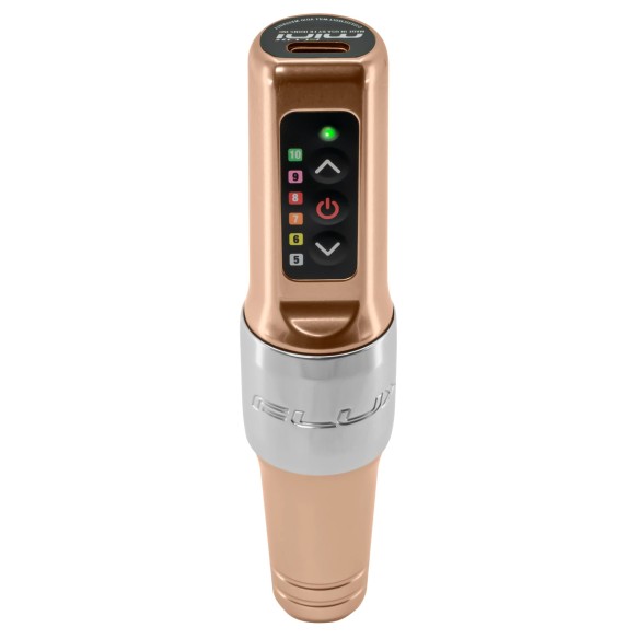 Flux Mini Wireless PMU Machine + PowerBolt Aggiuntivo - Champagne - Dermografo Spektra