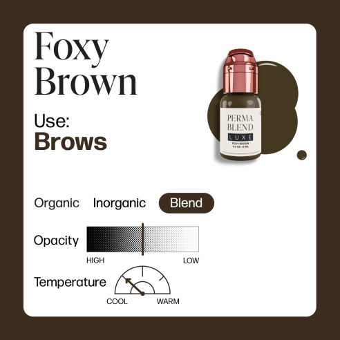 FOXY BROWN - Perma Blend Luxe - 15ml - Pigmento PMU REACH