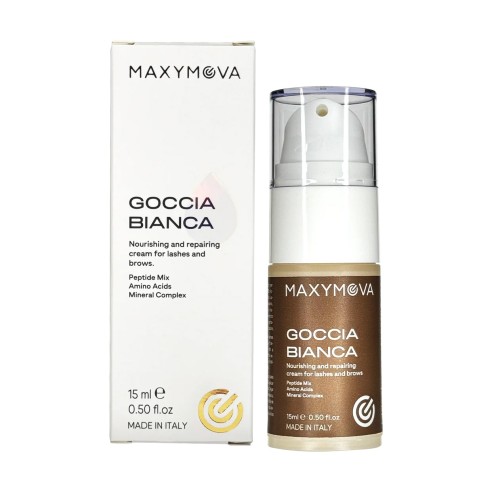 GOCCIA Bianca - Crema Nutriente e Riparatrice per Laminazione Ciglia e Sopracciglia MAXYMOVA - 15ml