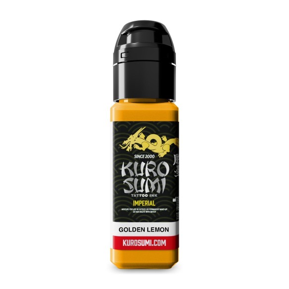 GOLDEN LEMON - Kuro Sumi Imperial - 22ml - Colore Tattoo REACH