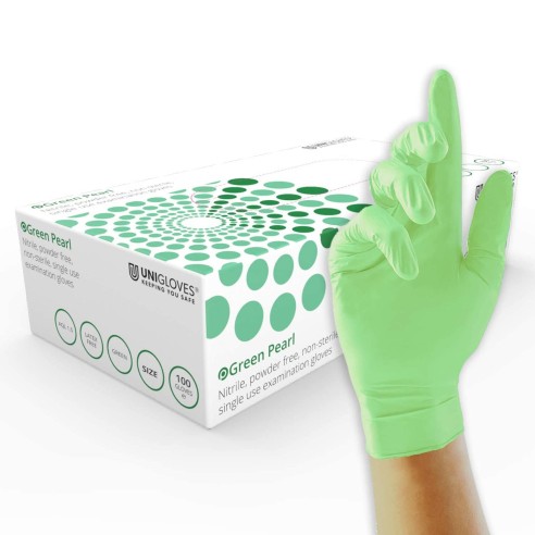 Guanti Unigloves MINT PEARL in Nitrile - 100pz.