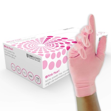 Guanti Unigloves PINK PEARL in Nitrile - 100pz.