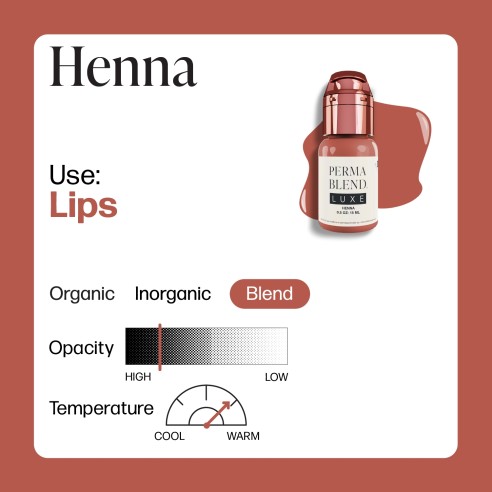HENNA - Perma Blend Luxe - 15ml - Pigmento PMU REACH